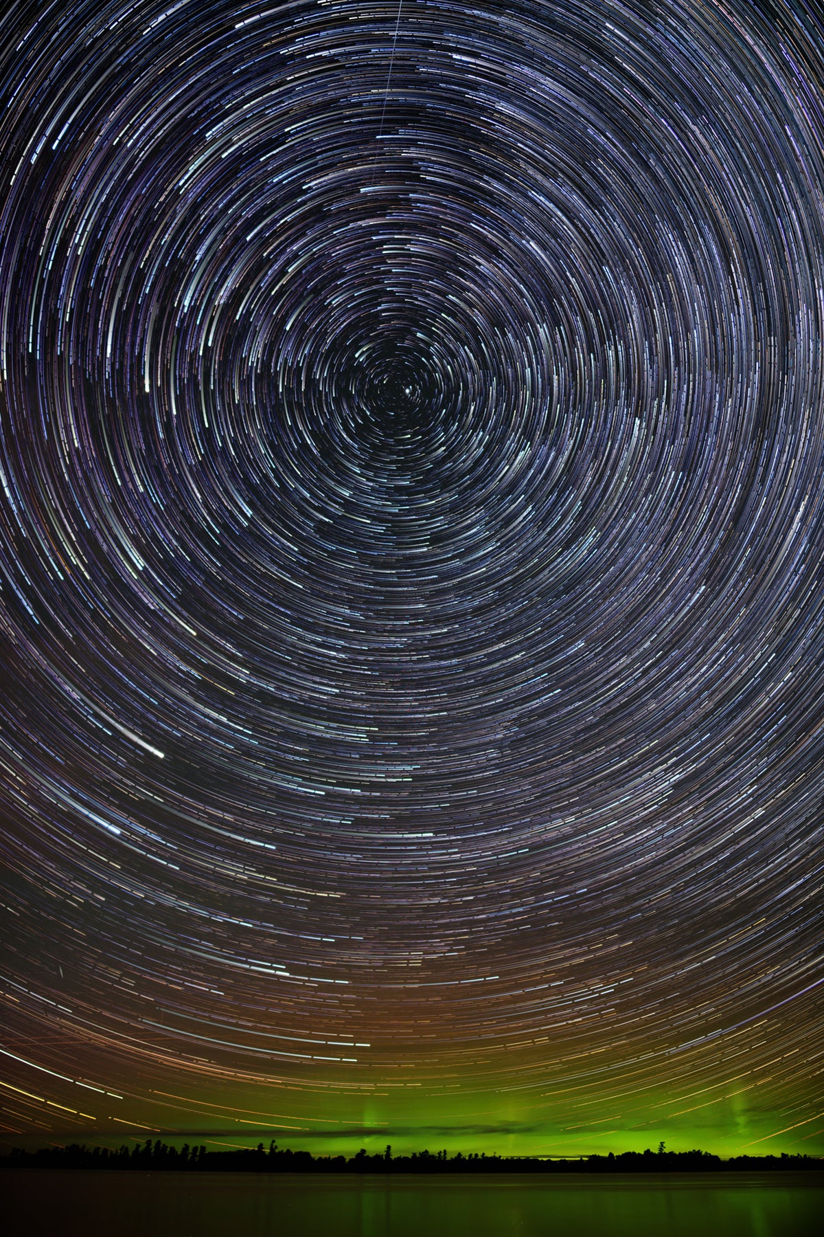 Polaris and the Northern Lights